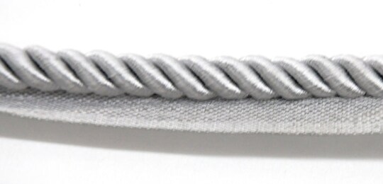 Belagio Lip Cord Trim, 0.375" Wide, Softer Collection, 50 Yards, Silver
